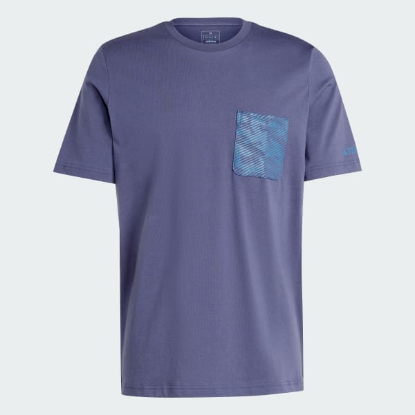 Azul Polera Estampada Terrex