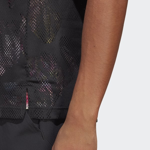 Czerń Melbourne Tennis Sleeveless Tee