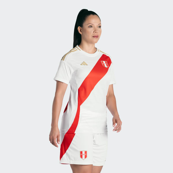Blanco Camiseta Local Selección Peruana 2024 Mujer