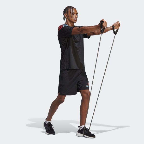 Svart Train Icons 3-Stripes Training Tee