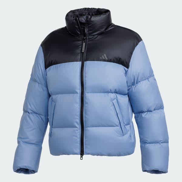 Blue 여성 3D 다운 쉘 자켓