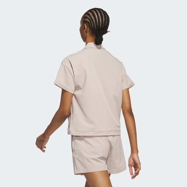 Brown Go-To Short Sleeve Layer Sweatshirt