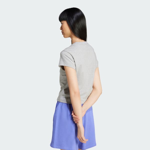 Grijs Essentials Slim-fit T-shirt