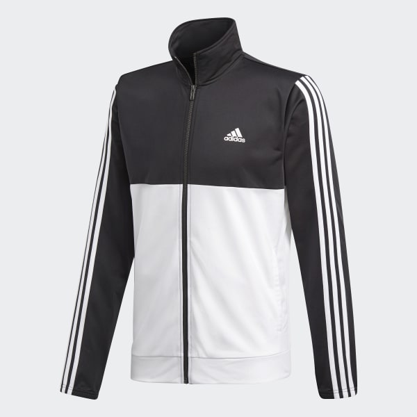 adidas 3 stripe basic poly tracksuit mens