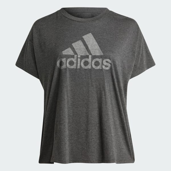 adidas Future Icons Winners 3.0 Tee (Plus Size) - Black