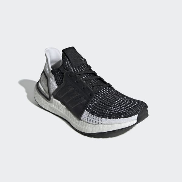 black and white adidas ultra boost 19