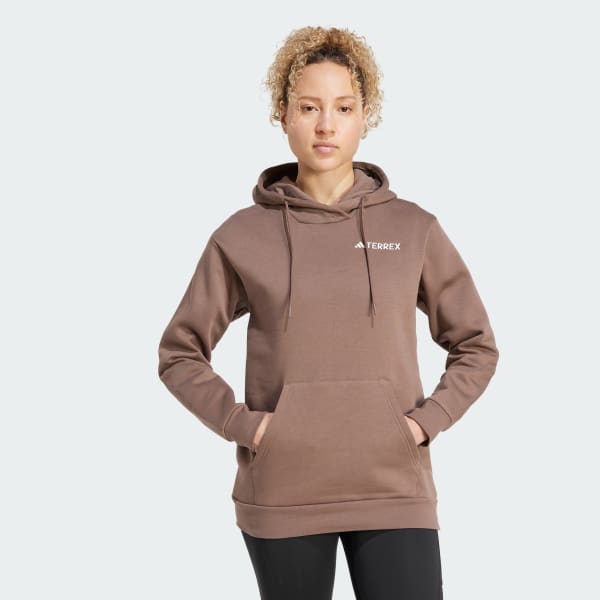 Brown Terrex Multi Small Logo Hoodie