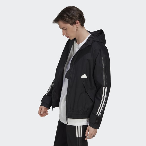 Zwart 3-Stripes Storm Jack VD041