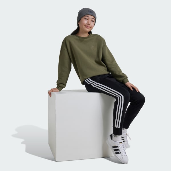 adidas Boyfriend Crew Sweatshirt Kids Green Free Shipping with adiClub adidas Canada
