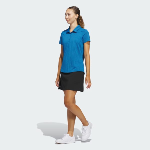 Azul Playera Polo de Manga Corta Ottoman Para Mujer