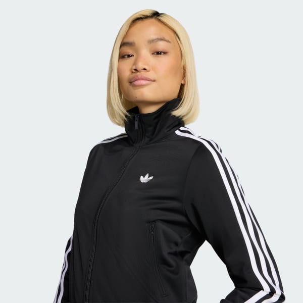 adidas FIREBIRD CLASSIC TRACK TOP - Black | Free Shipping with adiClub