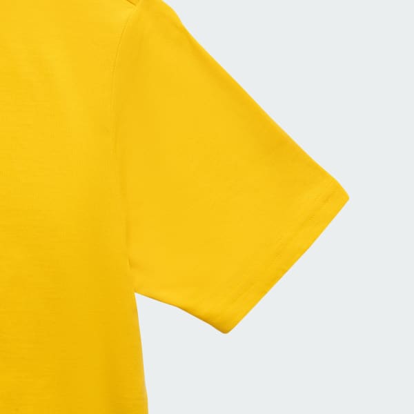 Yellow adidas Originals Trefoil Bear Tee