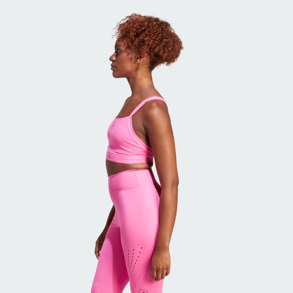 Pink adidas by Stella McCartney TruePurpose Medium Support bh