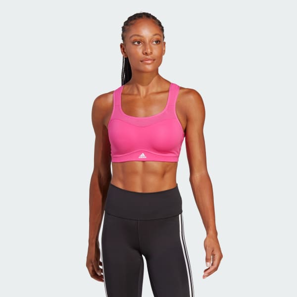 Rosa adidas TLRD Impact Training High-Support Bra