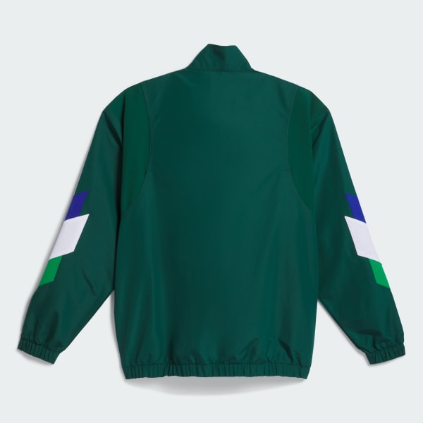 Adidas blue and green windbreaker sales
