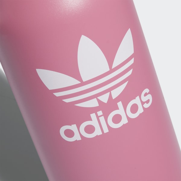 Adidas adidas Originals 1 Liter (32 oz) Refillable Plastic Water Bottle,  Semi Turbo Pink/White, One Size