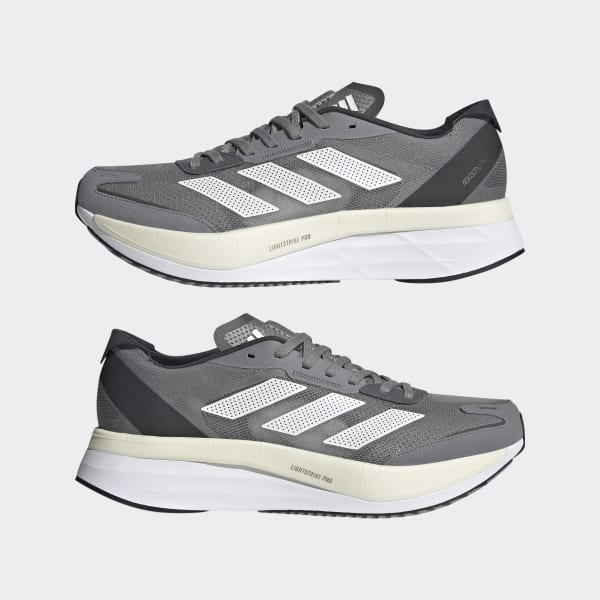 Grey Adizero Boston 11 Shoes LWE89
