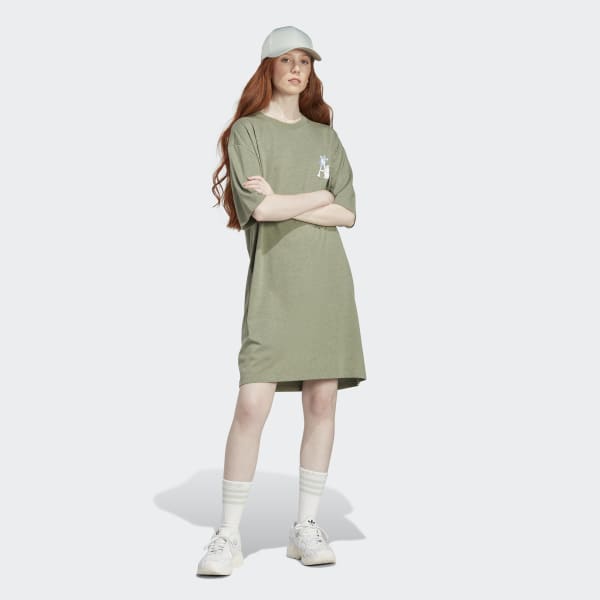 Green adidas Originals x Moomin Tee Dress