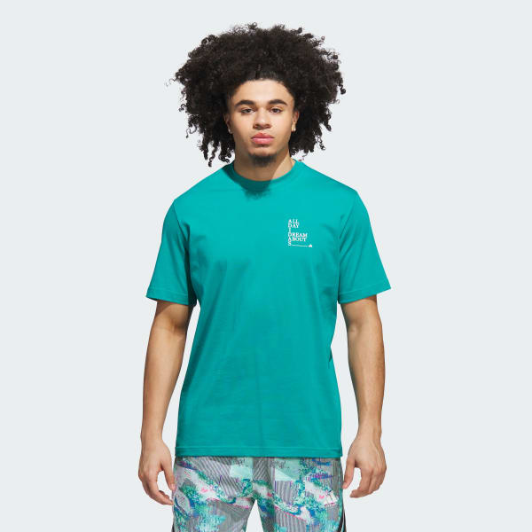 Green adidas Basketball Graphic Tee