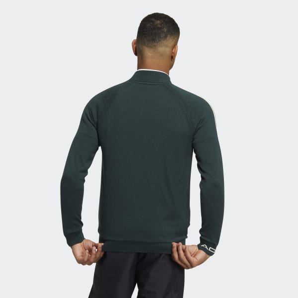 Green 3-Stripes Long Sleeve Sweater KO710