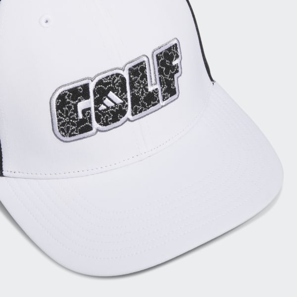 blanc Casquette de golf camionneur épurée