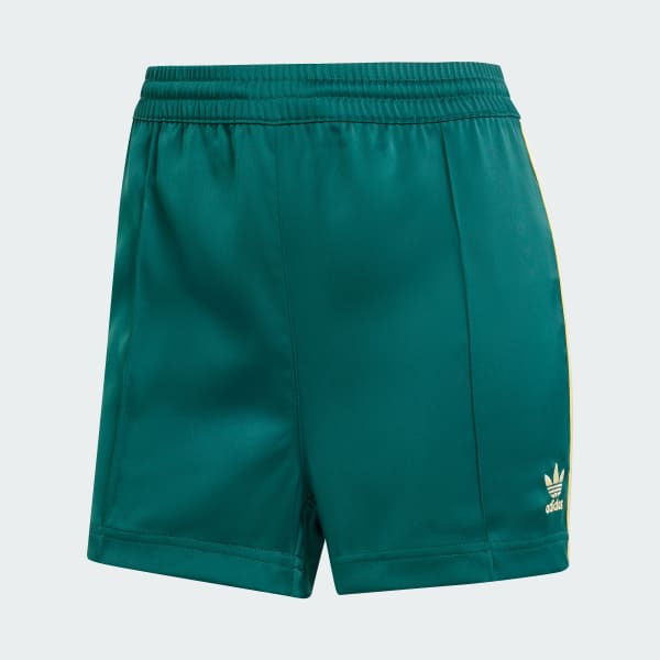 Adidas 3 stripe shorts green outlet