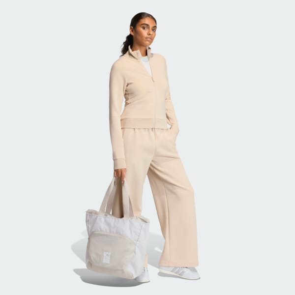 Bezowy BLUZA DRESOWA SOFT LUX SLIM