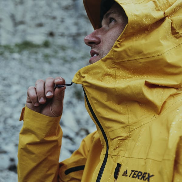 adidas terrex jacket yellow