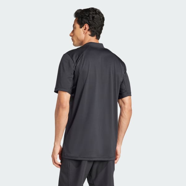 Hitam Kaus Tenis Club Climacool Henley