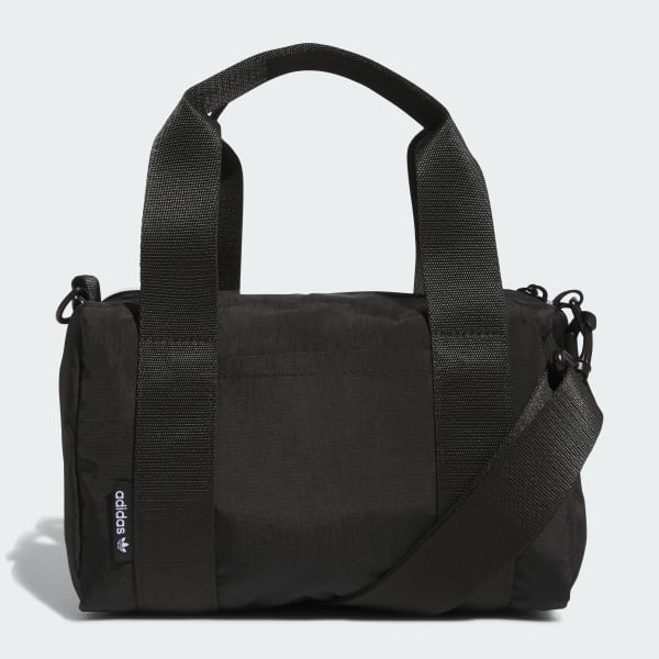 Black Trefoil Chenille Crossbody Bag