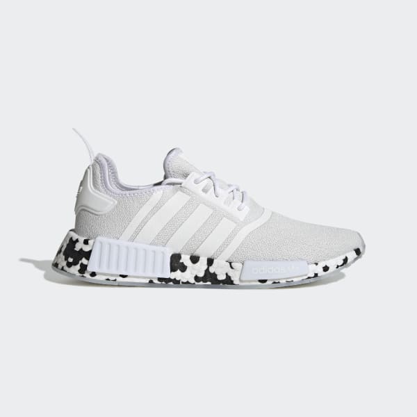 Adidas Originals Men's NMD_R1 Shoes, Size 11.5, White/White/Black