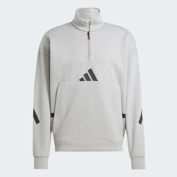 adidas Z.N.E. Quarter-Zip Sweatshirt - Grey | Free Shipping