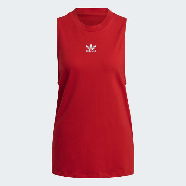 adidas Adicolor Classics Loose Tank Top Red adidas Malaysia