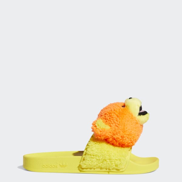 adidas JEREMYSCOTT JS ADILETTE TEDDY 新品 adidas JS Adilette Jeremy Scott Teddy Yellow Men's - Q46582 - US
