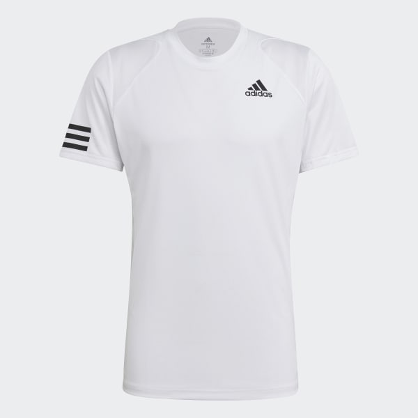 Hvid Club Tennis 3-Stripes T-shirt 22590