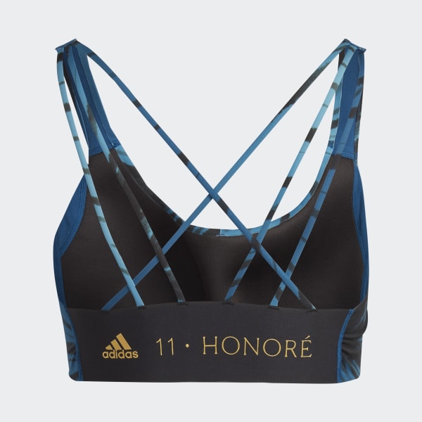Blue adidas x 11 Honoré Medium-Support Bra (Plus Size)