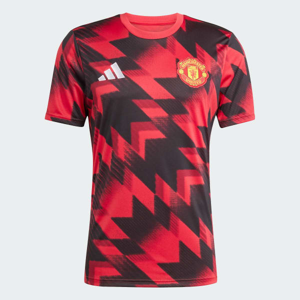 adidas Manchester United 25/26 Pre-Match Jersey - Red | Free