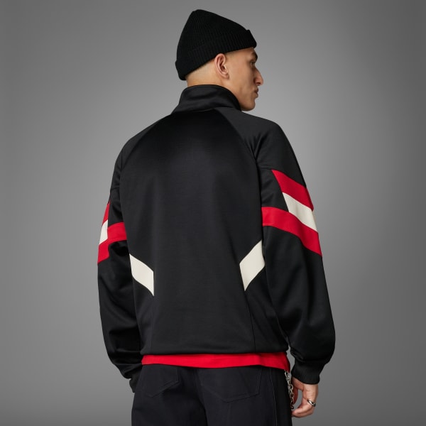 adidas Manchester United Originals Half Zip Crew Sweatshirt Black adidas Ireland