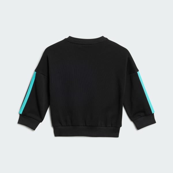 Nero TUTA JOGGER A MANICHE LUNGHE MERCEDES-AMG PETRONAS FORMULA 1 TEAM DNA NEONATO