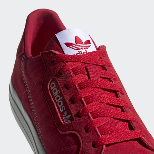 adidas originals continental vulc in red with leopard print