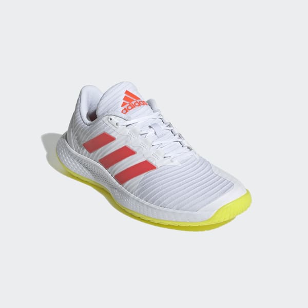 White ForceBounce Handball Shoes LGN83