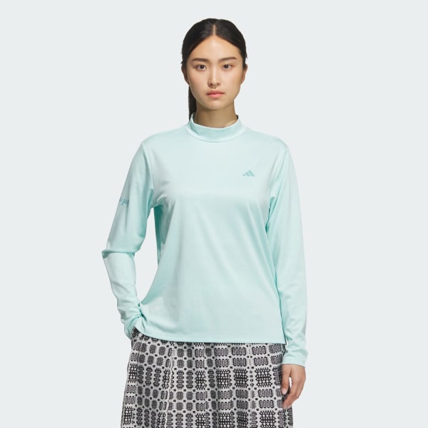 Toska Kaos Polo Lengan Panjang Mock Neck Jacquard