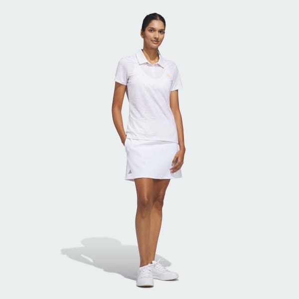 White ULTIMATE365 PRINTED OTTOMAN CLIMACOOL POLO SHIRT