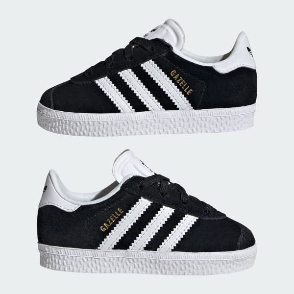 adidas Gazelle Comfort Closure Elastic Laces Shoes Kids Black adidas Ireland