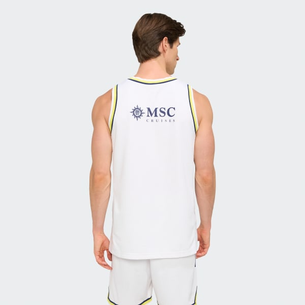 White Fenerbahçe Basketball 25/26 Training Men Jersey