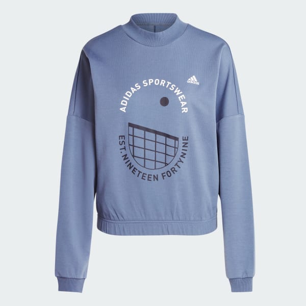 Blue Sportswear Resort Graphic Loose Sweatshirt