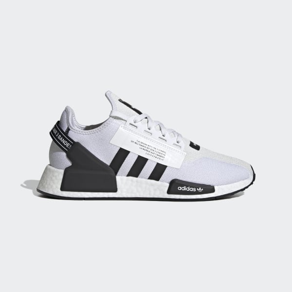 Weiss NMD_R1 V2 Schuh