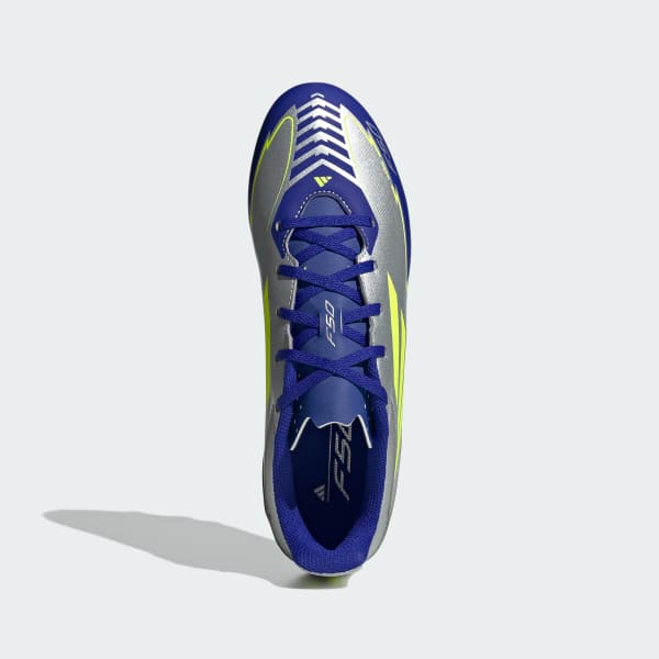 Plateado Guayos F50 Club Messi Firme/Multi-Terreno
