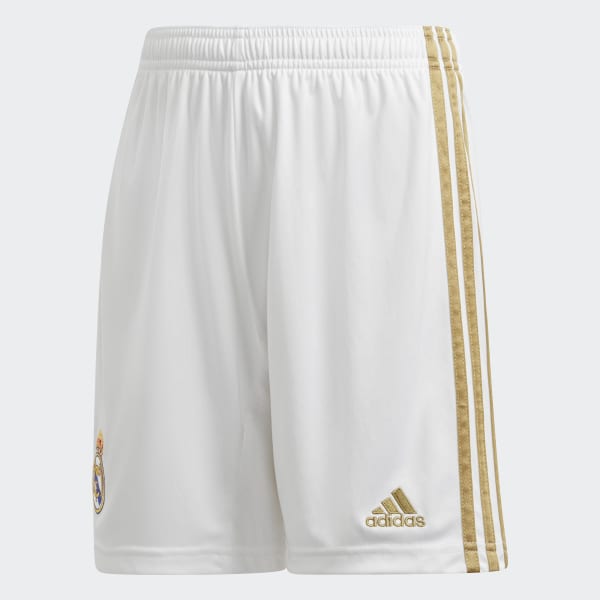White Real Madrid Home Shorts