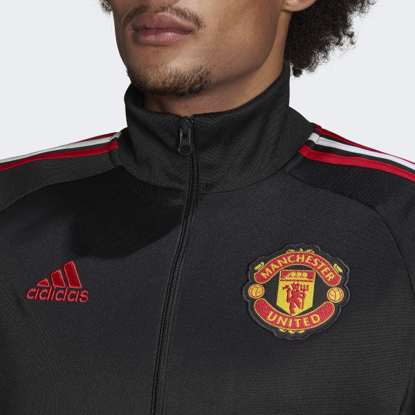 Noir Veste de survêtement Manchester United 3-Stripes DD158